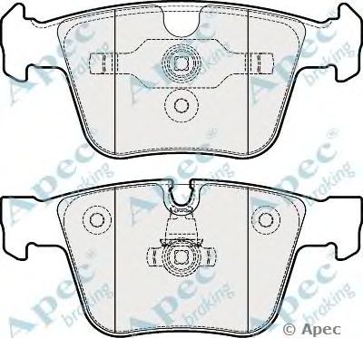 APEC BRAKING pad1842 -  Комплект тормозных колодок, дисковый тормоз